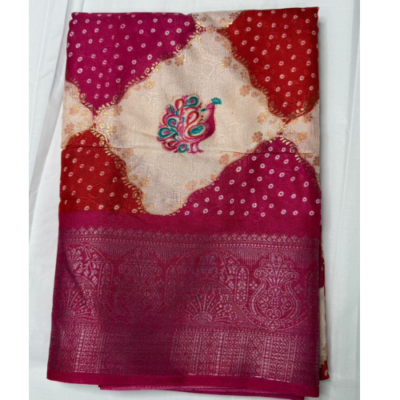 Pure Pashmeena Silk Saree